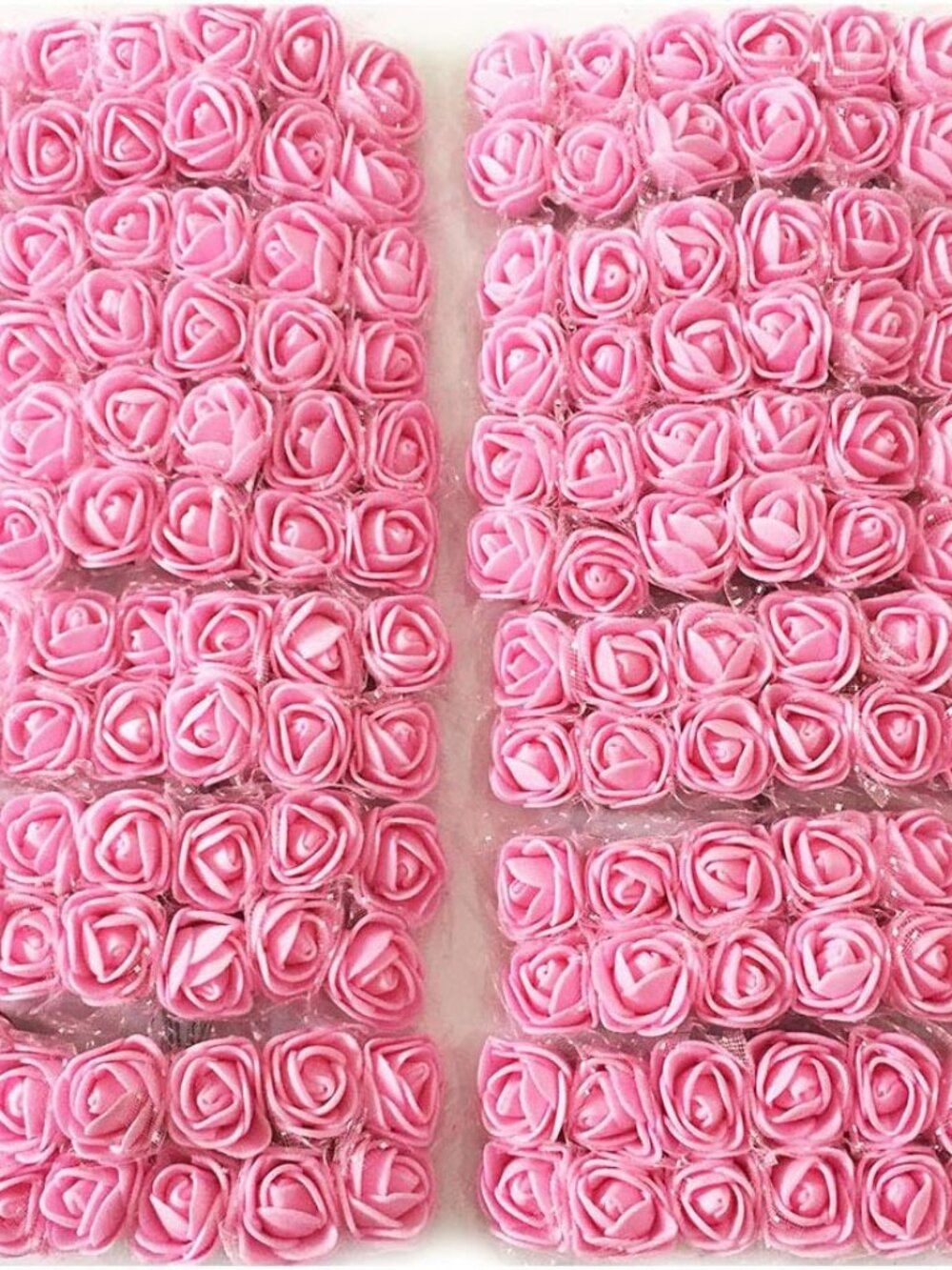Mini Fake Rose Flower Heads 144pcs Mini Artificial Roses DIY Wedding Flowers Acc